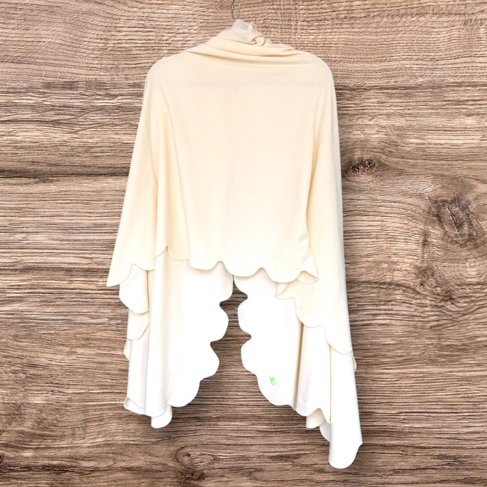 Dudley Stephens Five Mile River Scarf Wrap Cream Terry Fleece - Picture 3 of 6